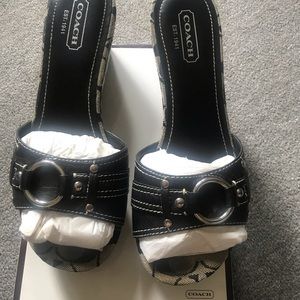 Coach Wedge Slide on